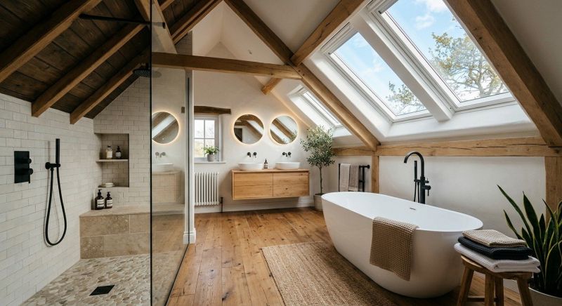 Attic Bathroom Remodeling in Portland, ME